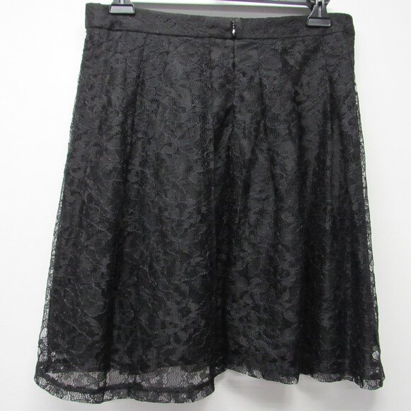 NWT Express Mini Skirt Black Lace A Line Size 10 Y2K Dark Fairy Whimsigoth Punk - Picture 2 of 3